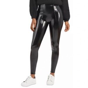 NWT Spanx Faux Patent Leather Leggings Size S